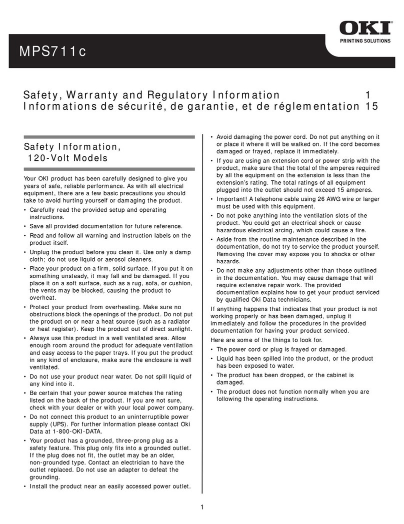 Oki MPS711c Original instructions