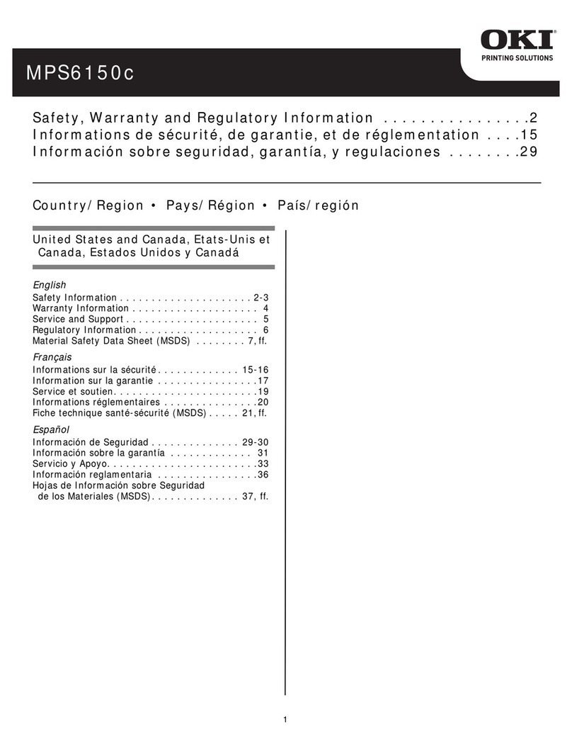 Oki MPS6150c Operating and maintenance instructions