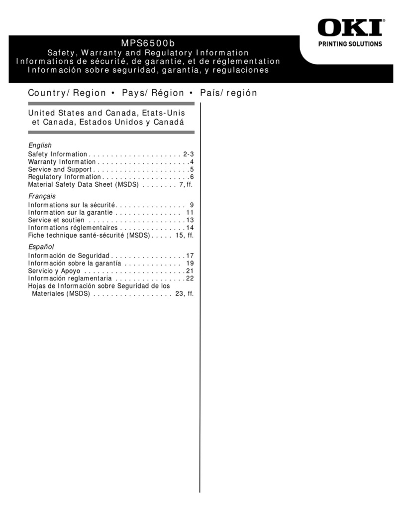 Oki MPS6500b Operating and maintenance instructions