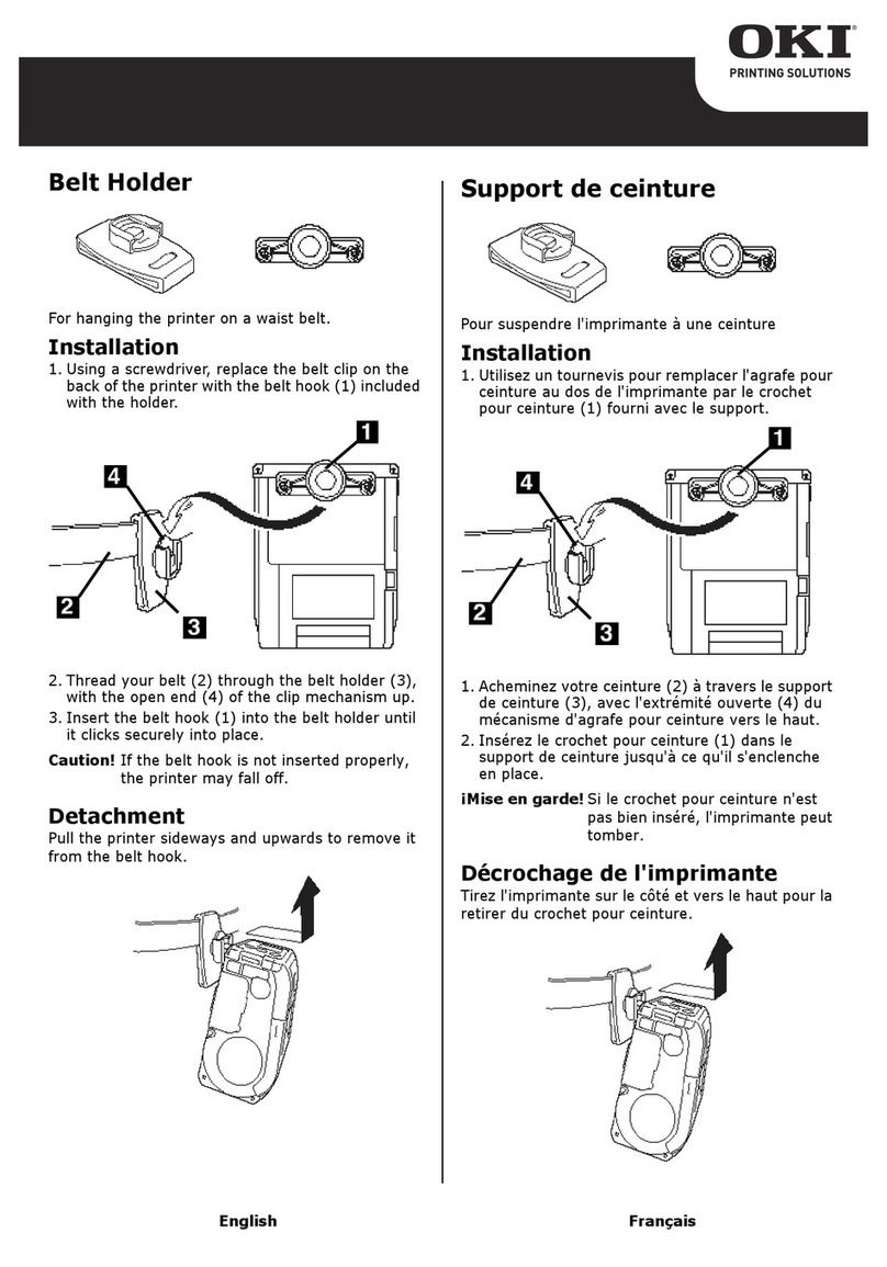 Oki LP441s Belt Holder Installation