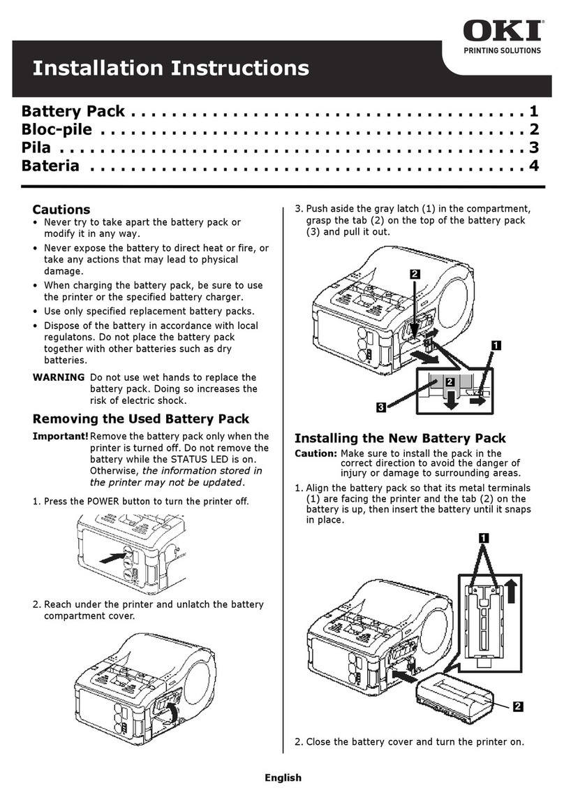 Oki LP441s installation instructions