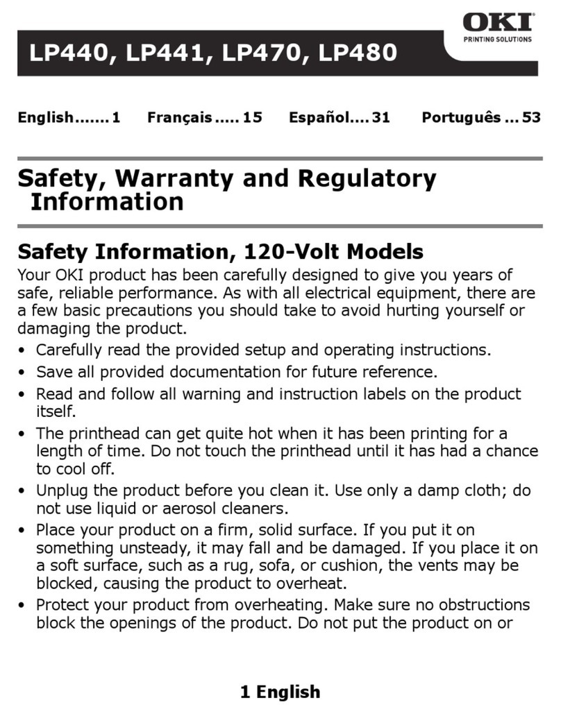 Oki LP441s Original instructions