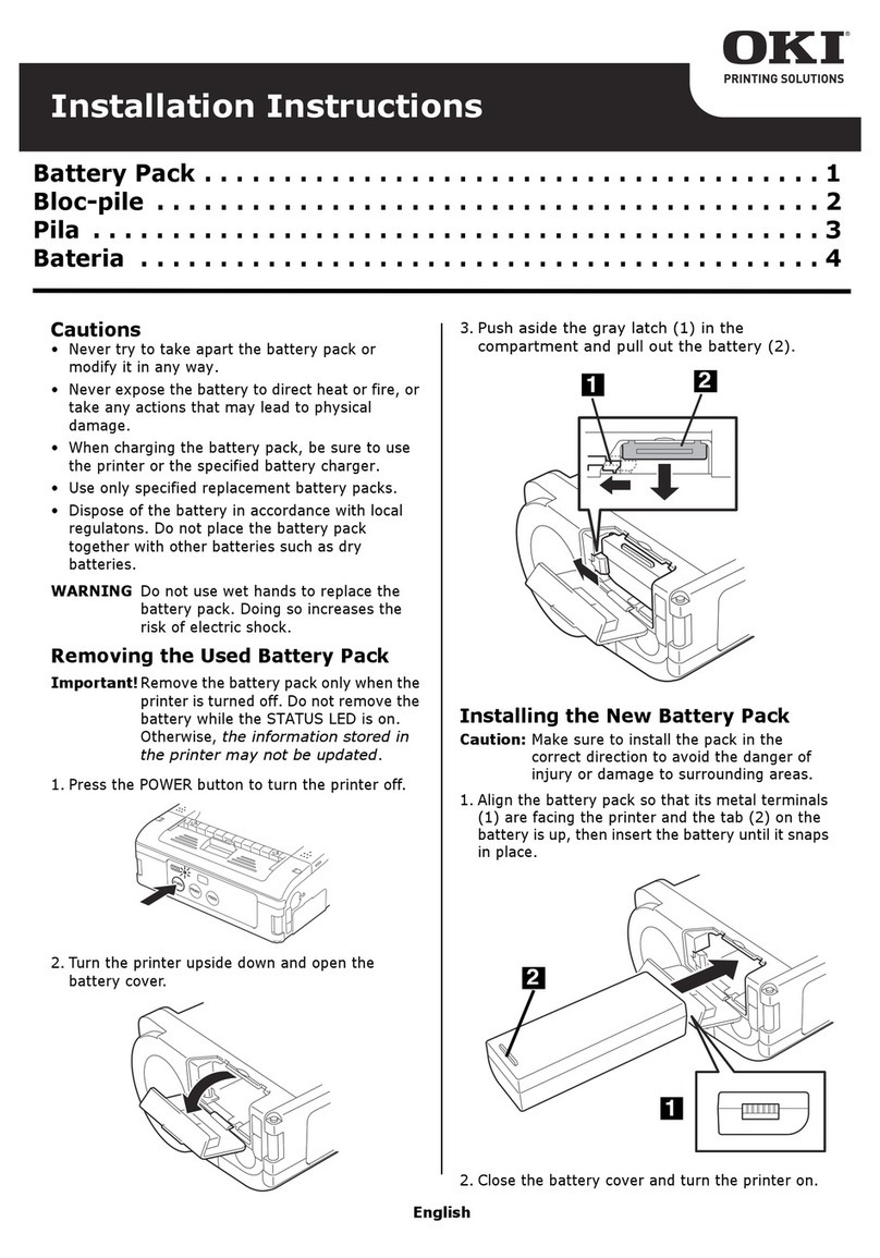 Oki LP470b installation instructions