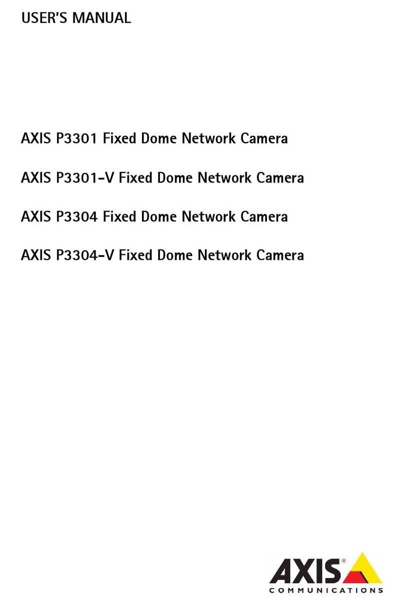 Axis Fixed Dome Network Camera AXIS P3301 User manual Axis Fixed Dome Network Camera AXIS P3301 User manual