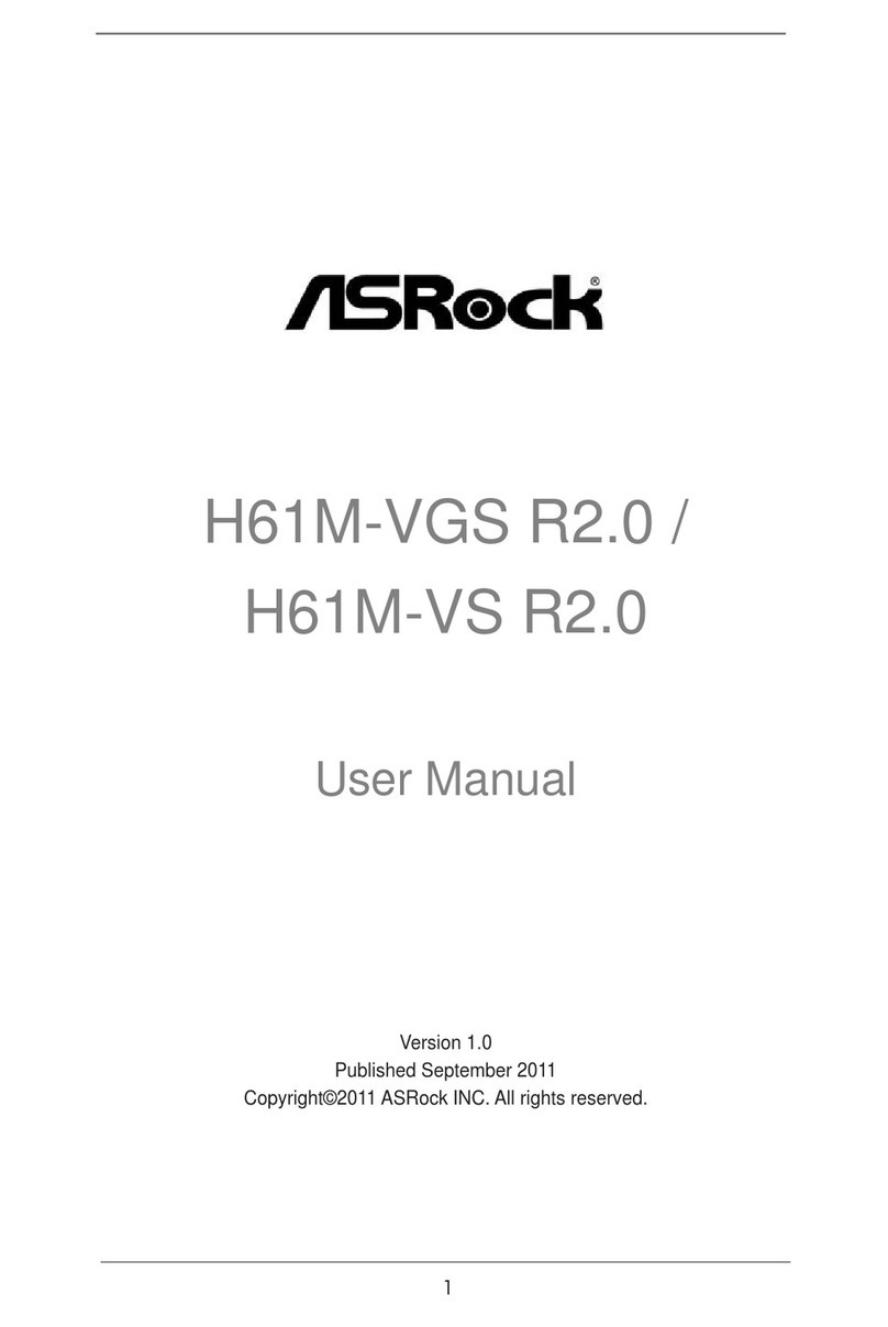 ASROCK H61M-VS R2.0 User manual