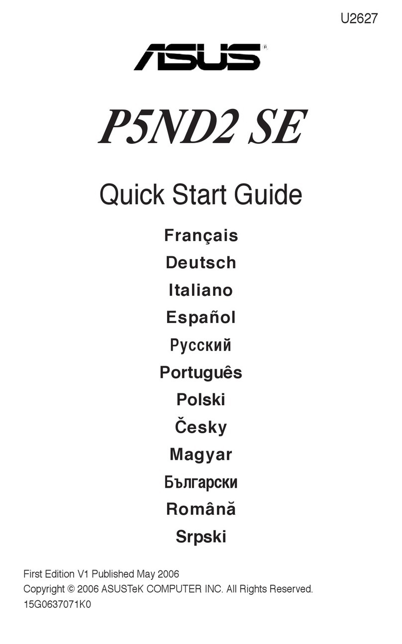 Asus P5ND2 SE quick start guide