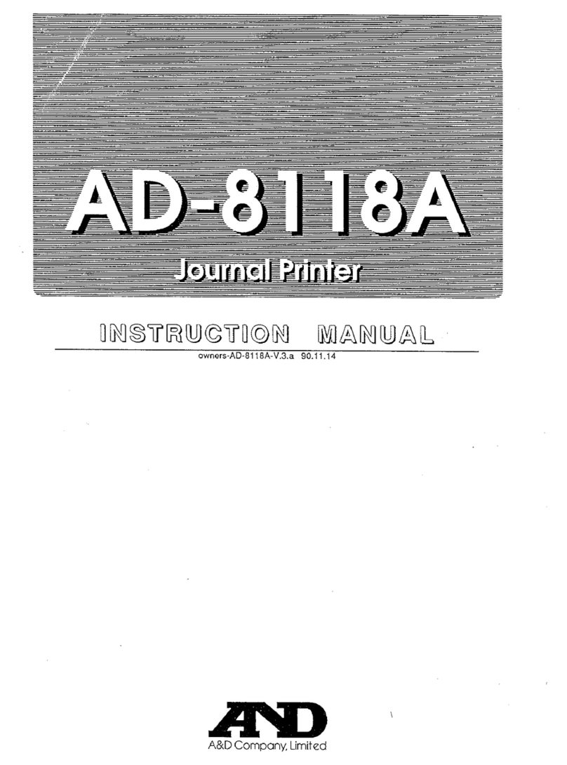 A&D AD-8118A User manual