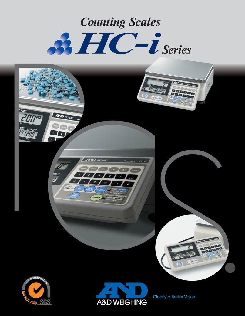 A&D HC-3Ki User manual