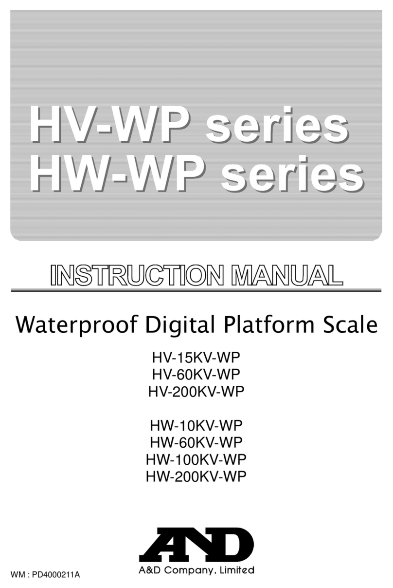 A&D HV-15KV-WP User manual
