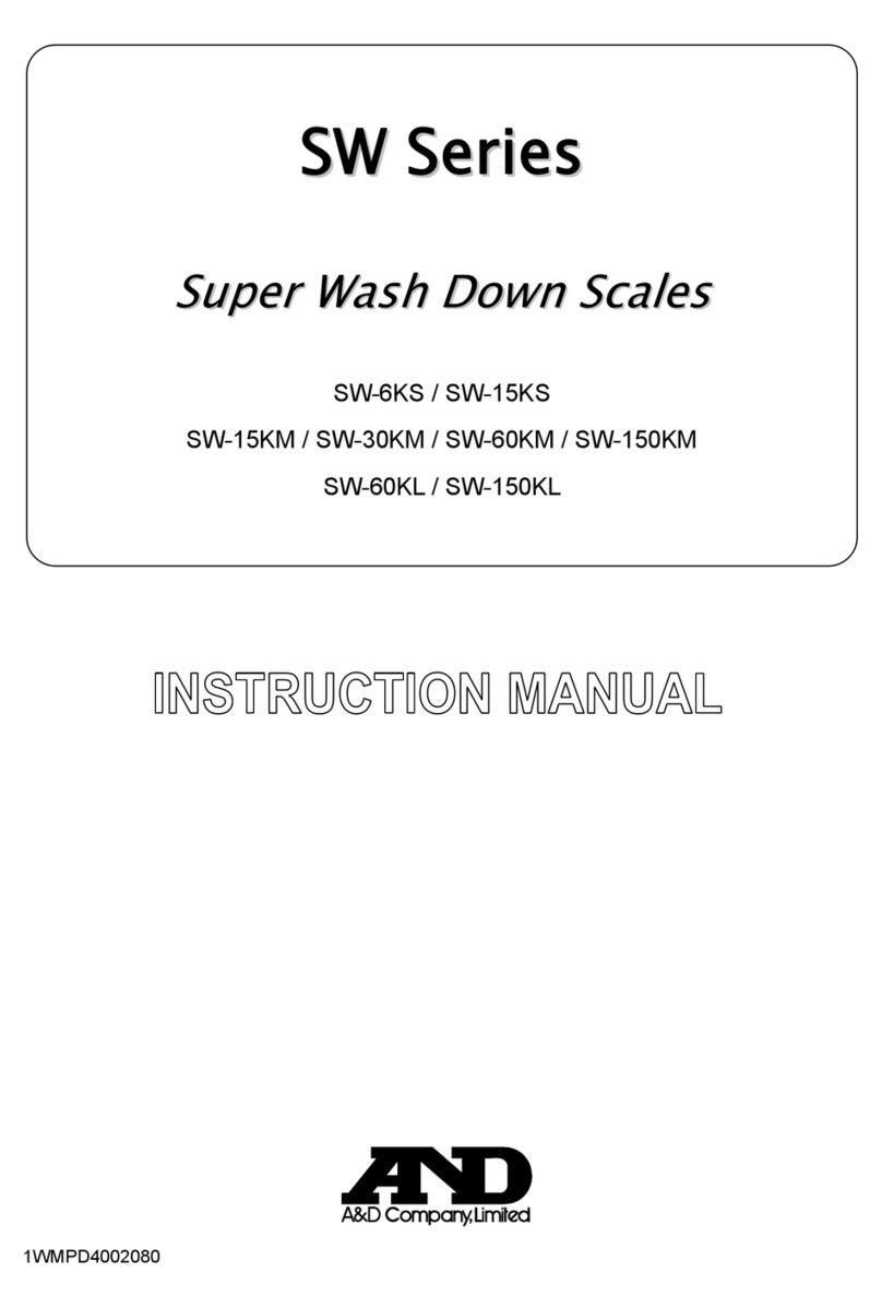 A&D SW-150KL User manual