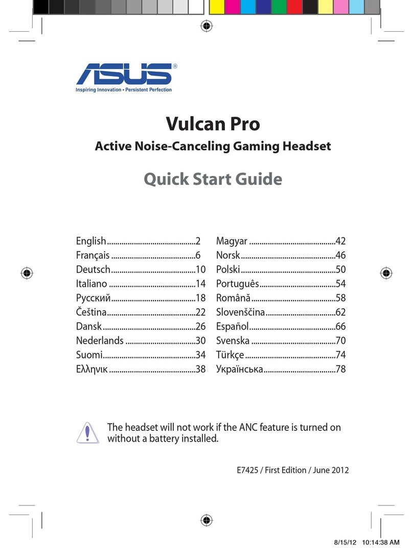 Asus Vulcan Pro quick start guide