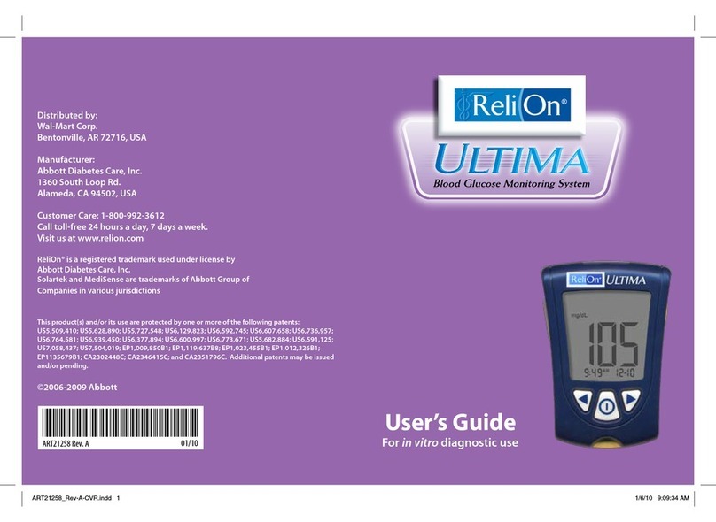 ReliOn Relion ultima user guide