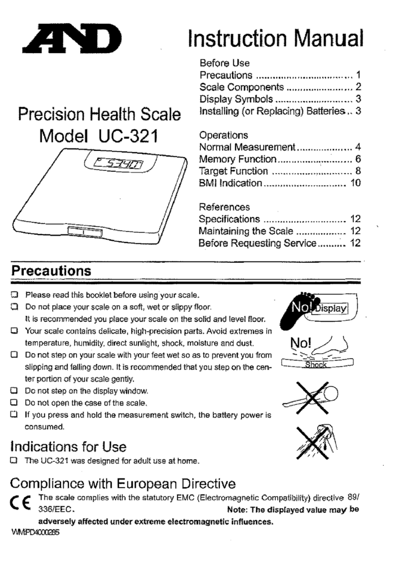 A&D UC-321 instruction manual