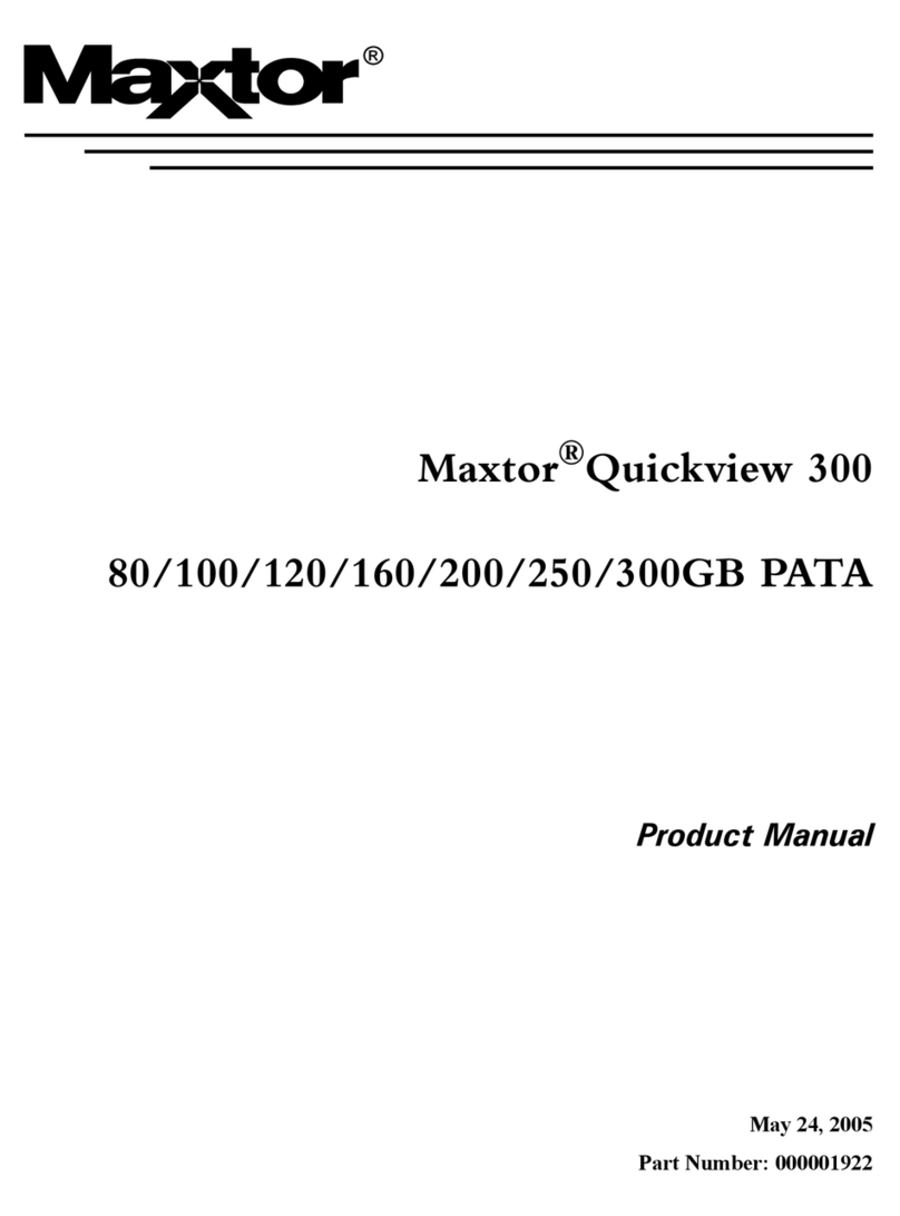 Maxtor QUICKVIEW 300 User manual
