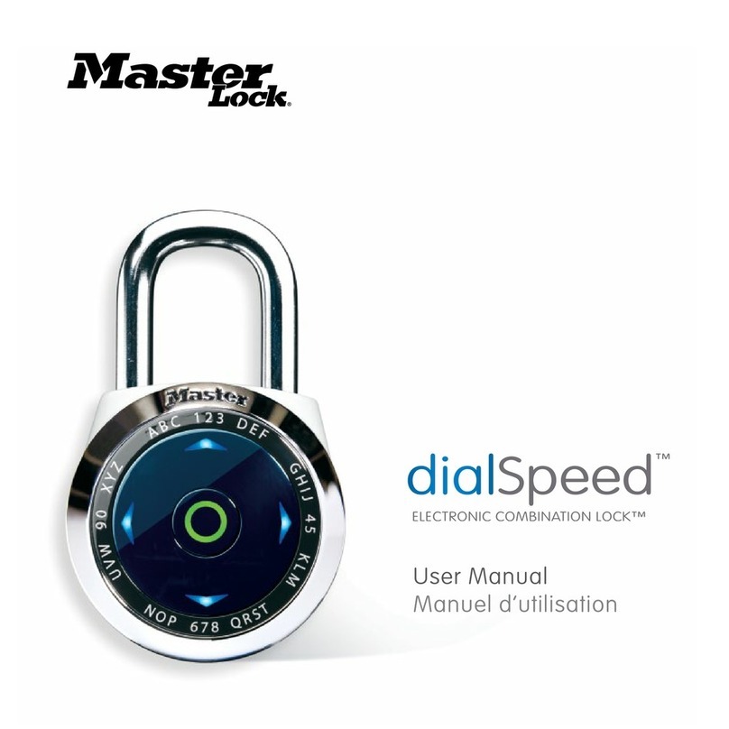 Masterlock dialSpeed 1500eD User manual Masterlock dialSpeed 1500eD User manual