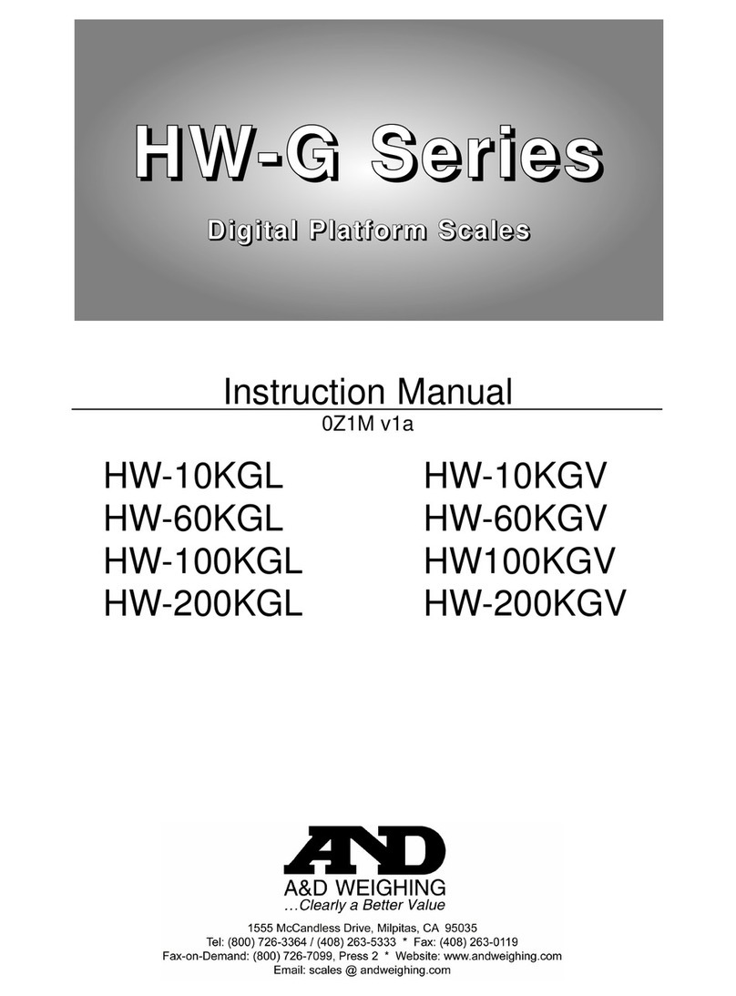 A&D HW-10KGL instruction manual