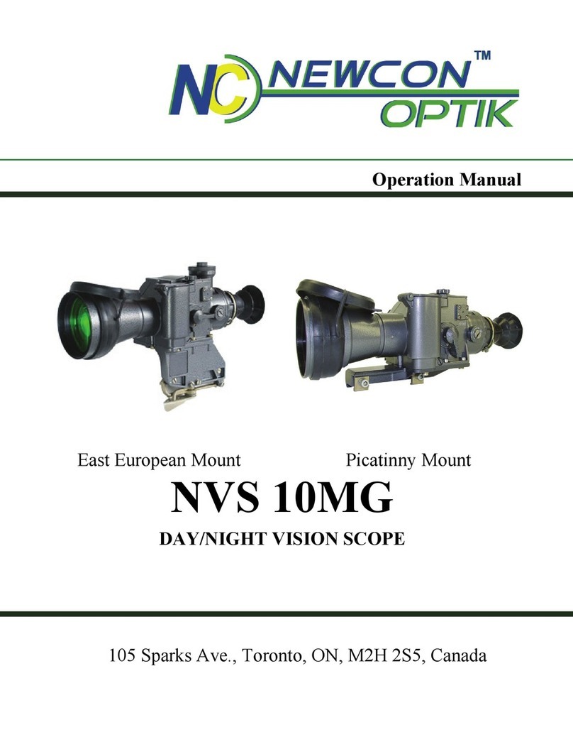 Newcon Optik NVS 10MG User manual Newcon Optik NVS 10MG User manual