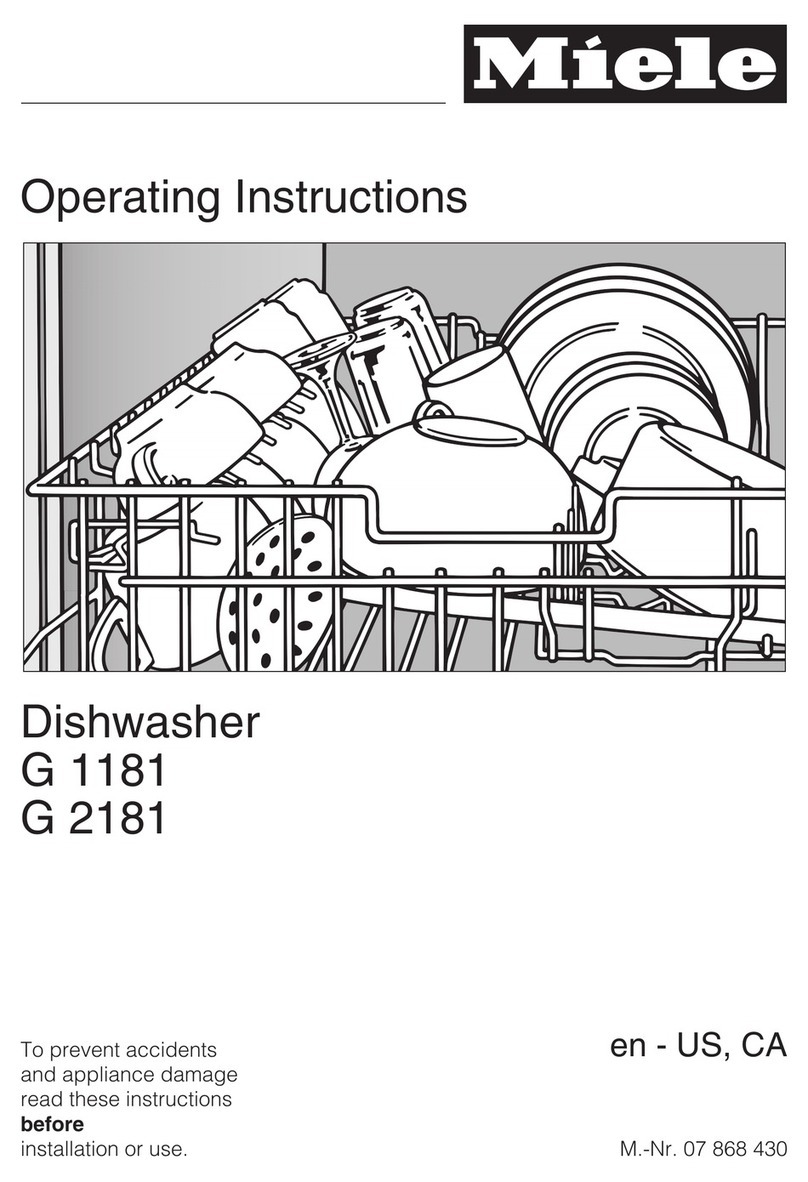 Miele G 1181 User manual