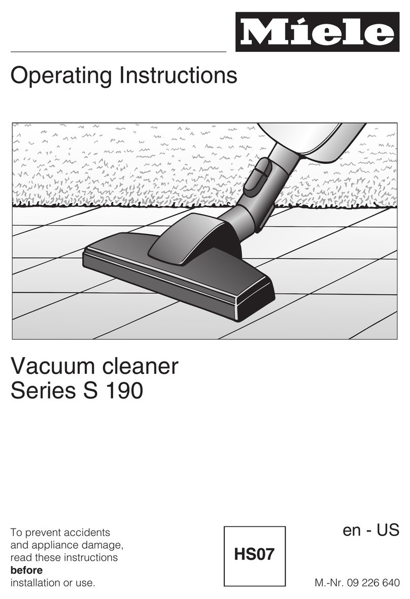 Miele S 190 User manual