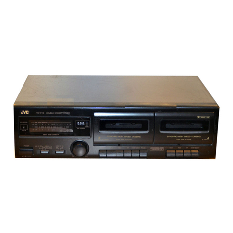 JVC TDW118BK - Dual Cassette Deck User manual