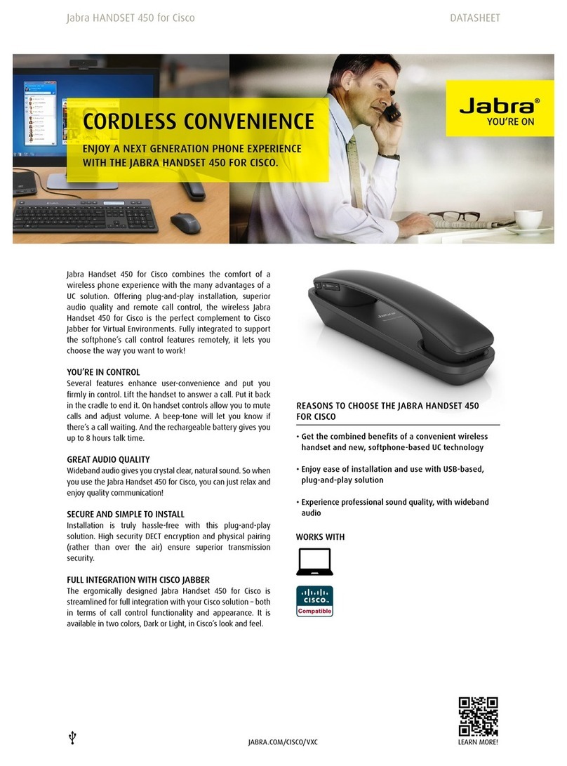 Jabra HANDSET datasheet