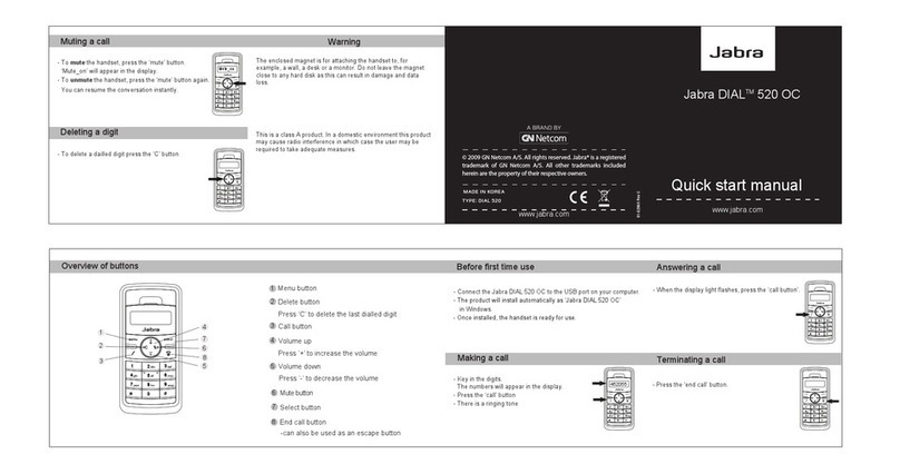 Jabra DIAL Instruction manual