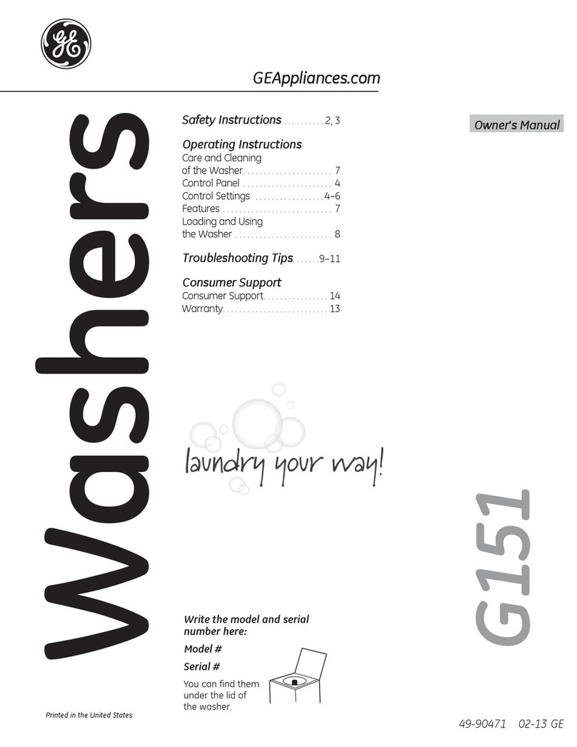 GE GTWN5450DWW User manual GE GTWN5450DWW User manual