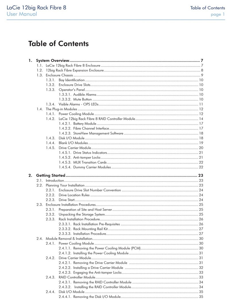 LaCie 12big Rack Fibre 8 user manual