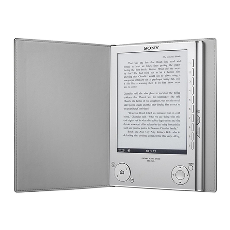 Sony PRS-505/SC - Portable Reader System User manual