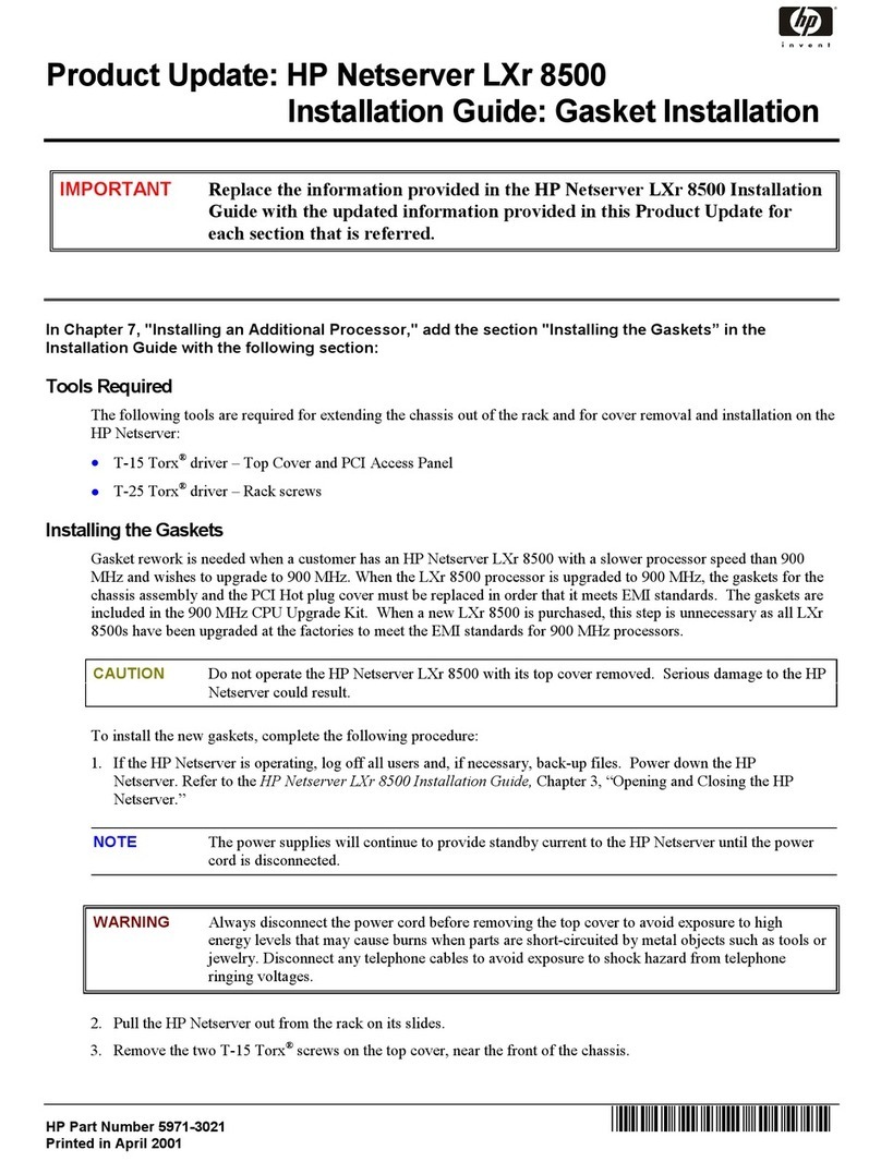 HP LC2000r - NetServer - 128 MB RAM installation guide