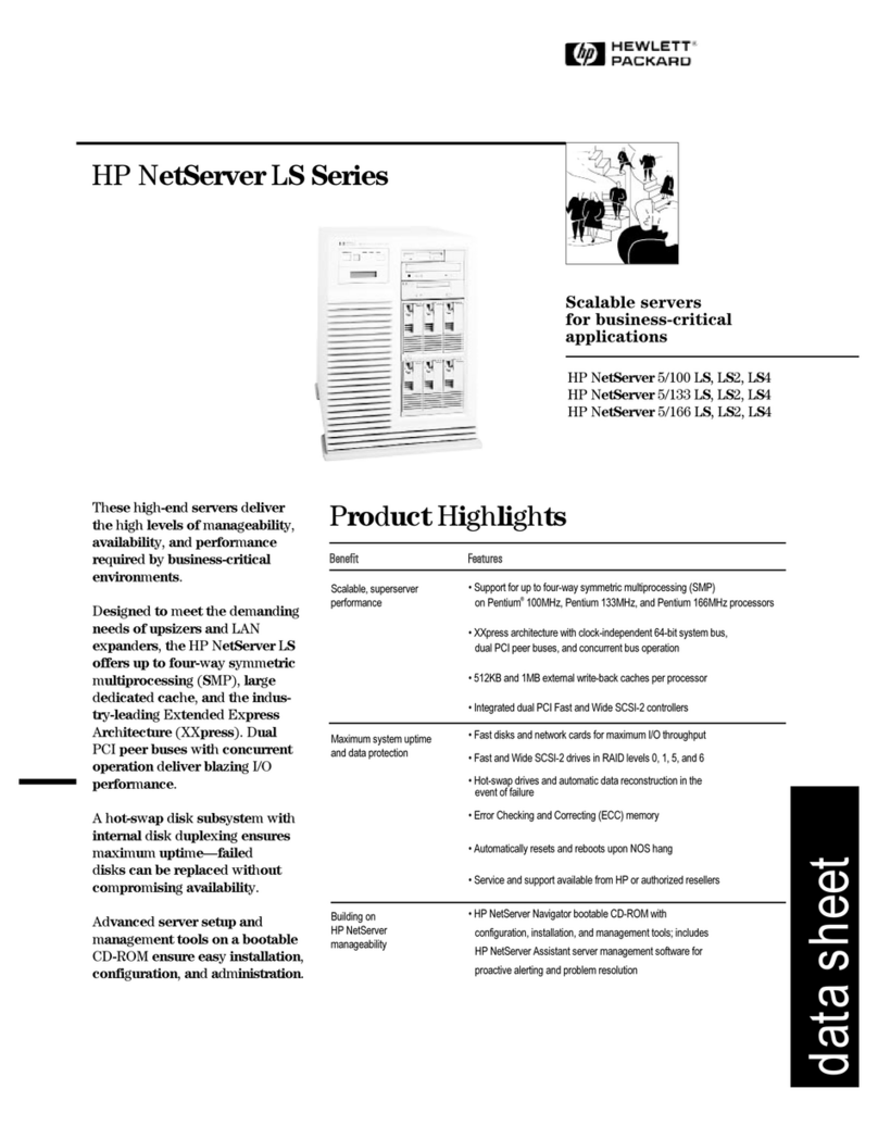 HP LC2000r - NetServer - 128 MB RAM User manual HP LC2000r - NetServer - 128 MB RAM User manual