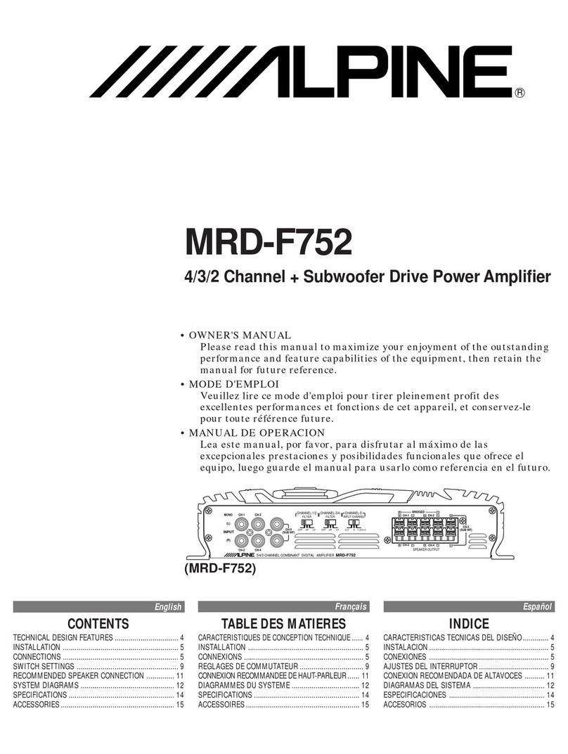 Alpine MRD-F752 owner's manual