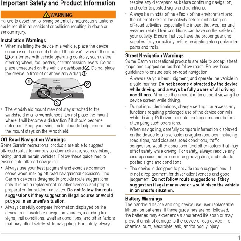 Garmin Alpha 100 User manual