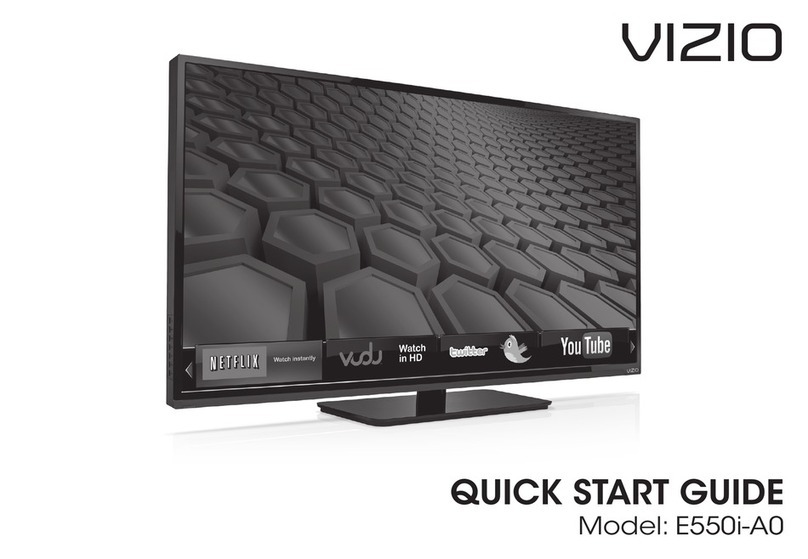 Vizio E550i-A0 quick start guide