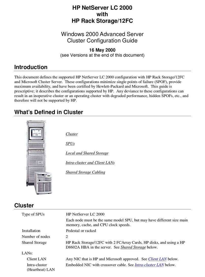 HP LC2000r - NetServer - 128 MB RAM User manual