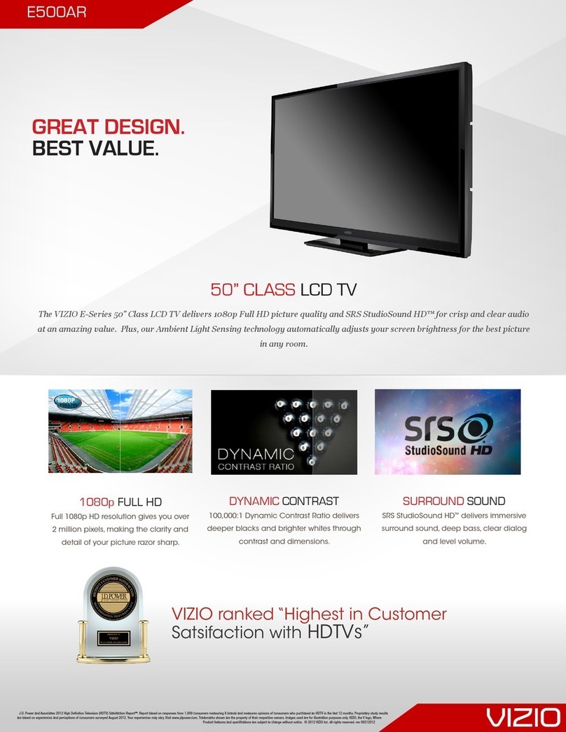 Vizio E500AR User manual