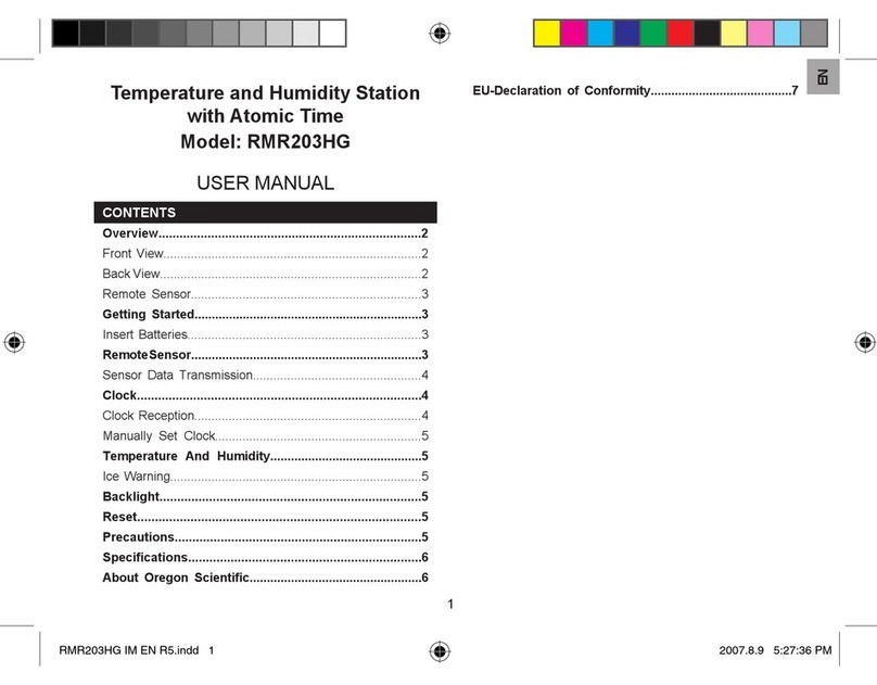 Oregon Scientific RMR203HG user manual