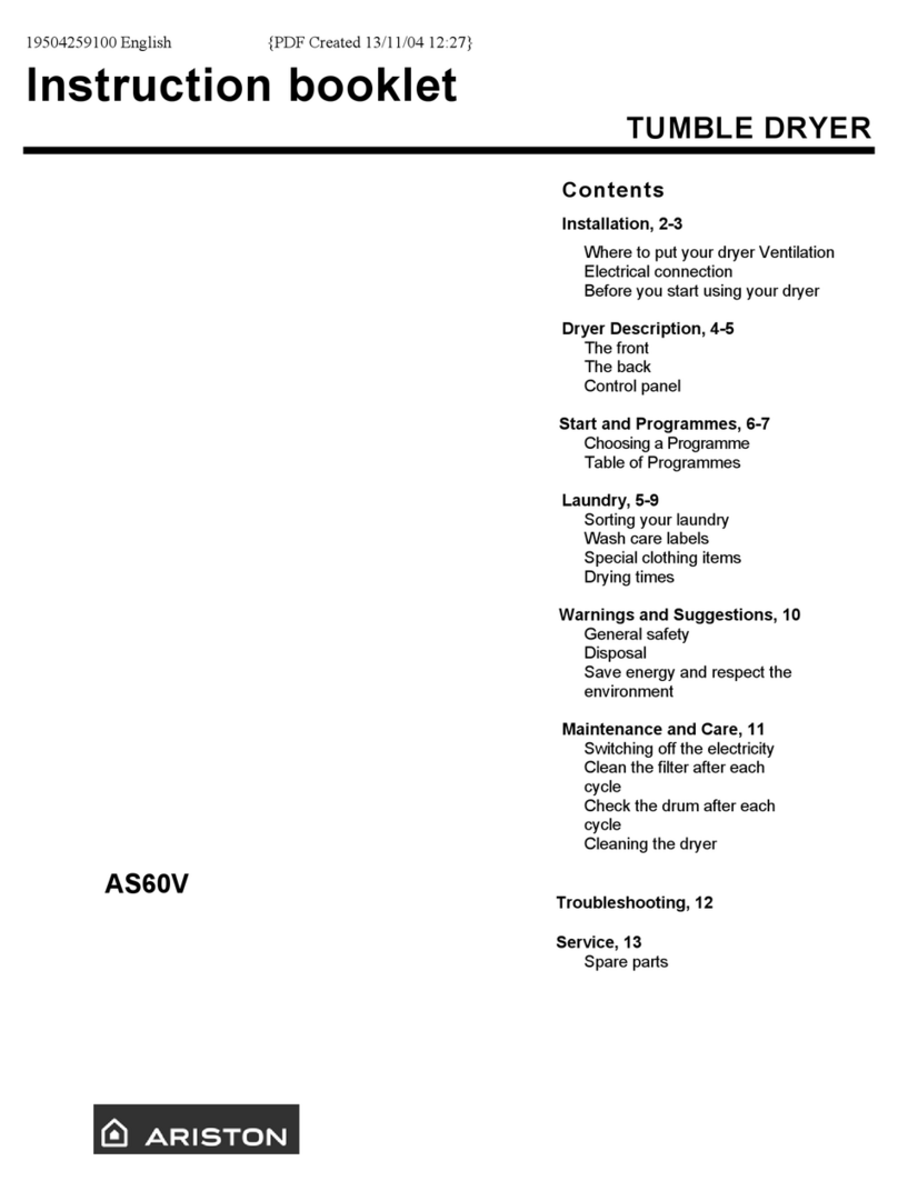 Ariston AS60V User manual