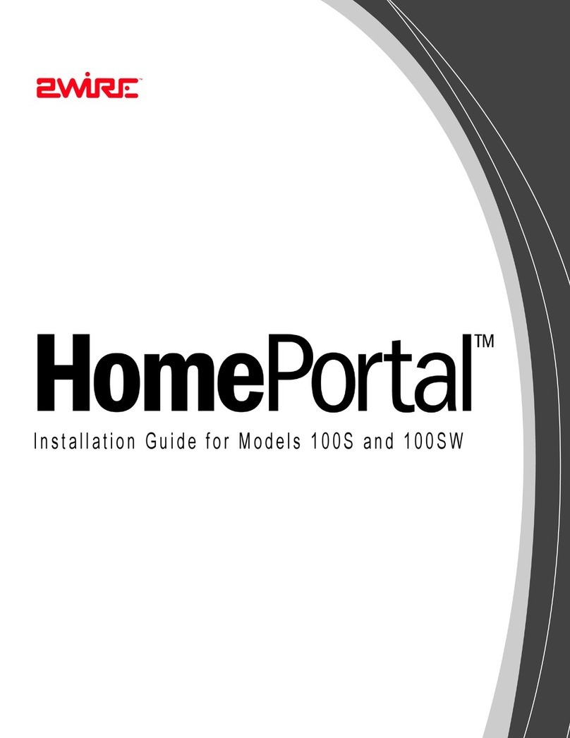 2-Wire HOME PORTAL 100SW User manual