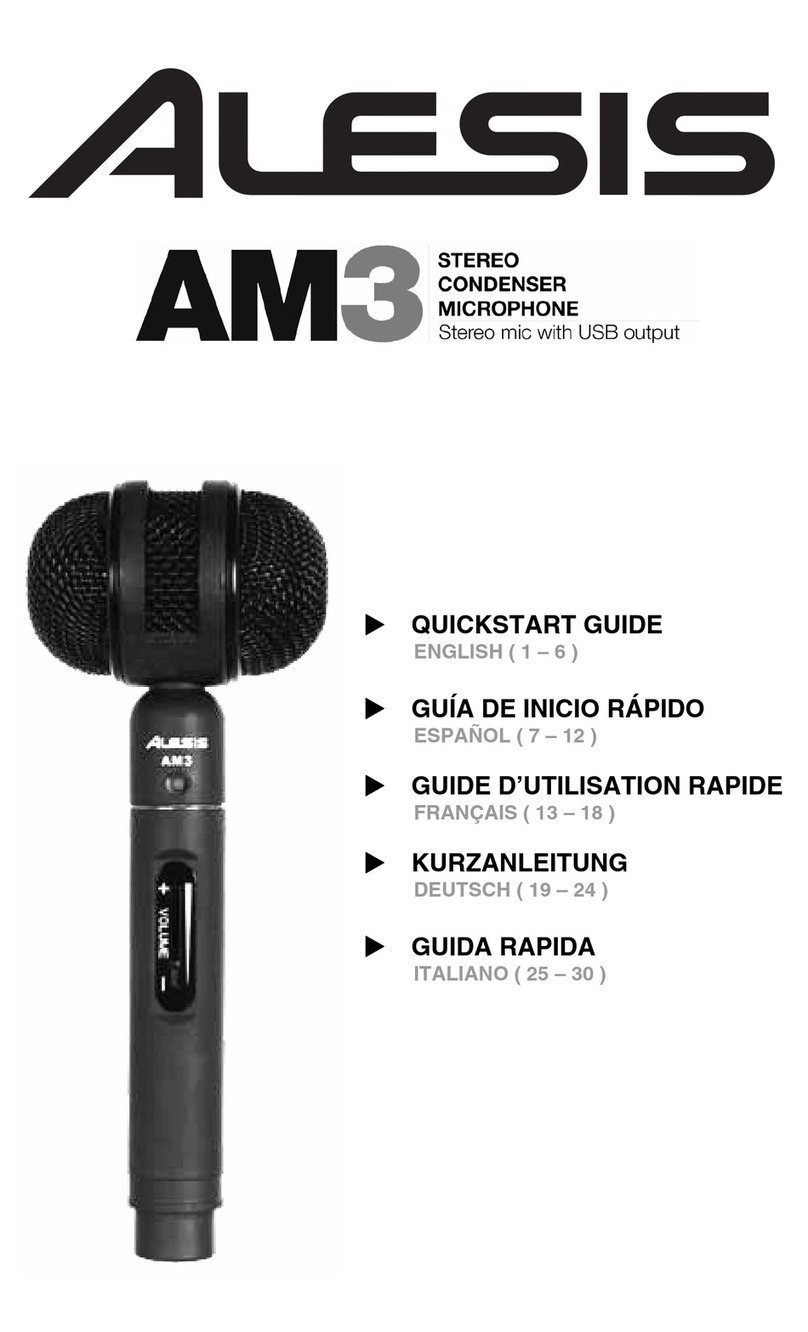 Alesis AM3 quick start guide