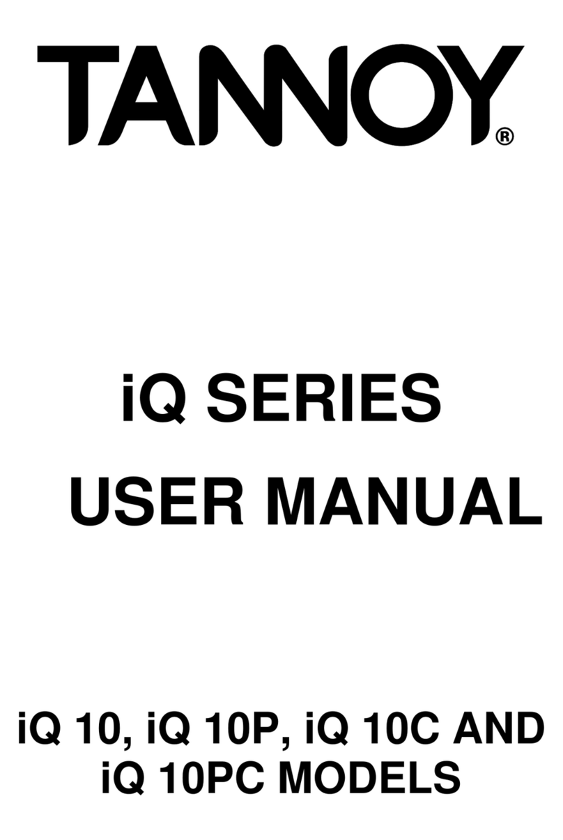 Tannoy Power Dual iQ 10 User manual Tannoy Power Dual iQ 10 User manual