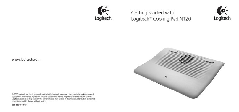 Logitech Cooling Pad N120 Getting started guide