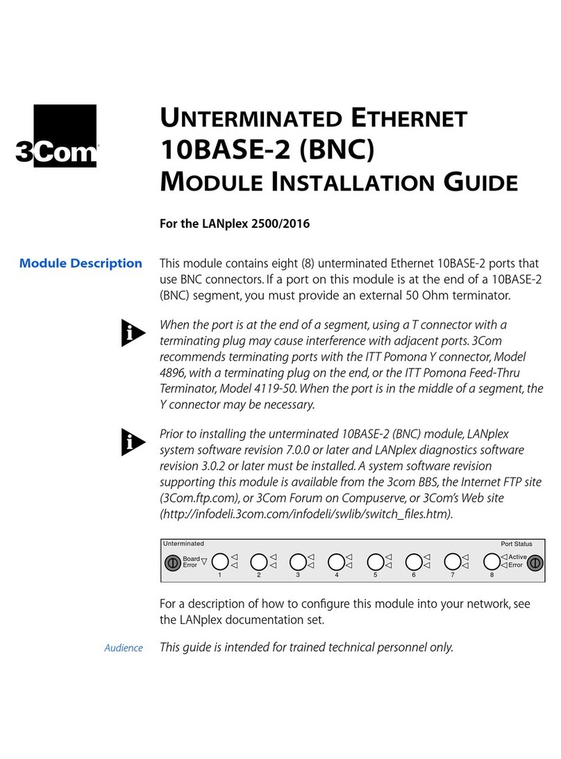 3Com LANPLEX 2500 User manual
