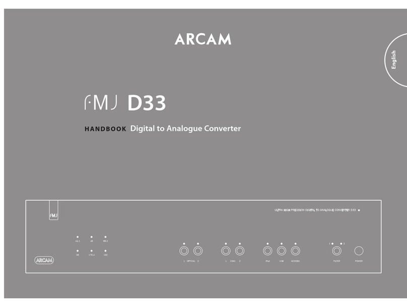 Arcam fmj D33 User manual