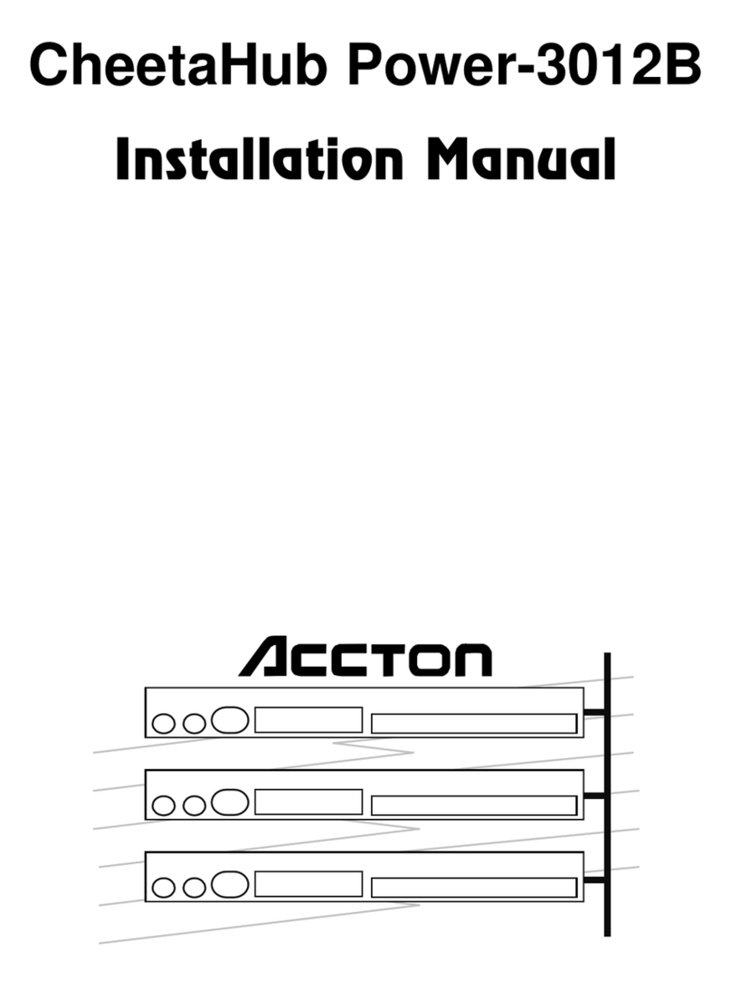 Accton Technology CheetaHub Power-3012B installation manual