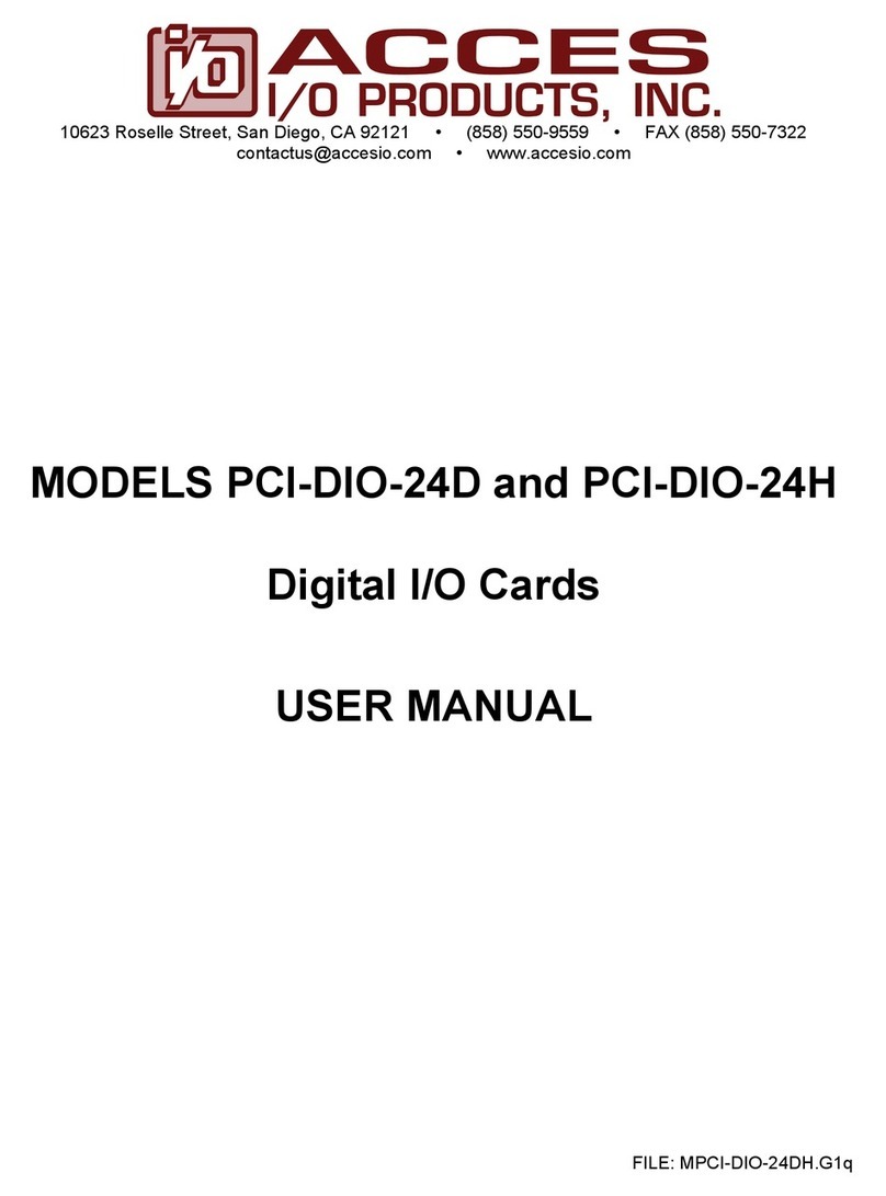 Acces PCI-DIO-24D user manual
