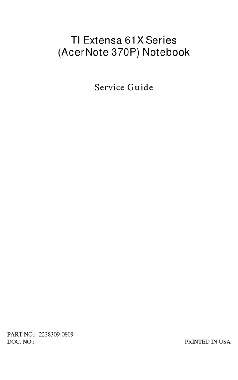 Acer Extensa 61X User manual