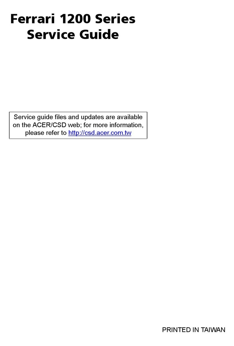 Acer Ferrari 1200 Service guide