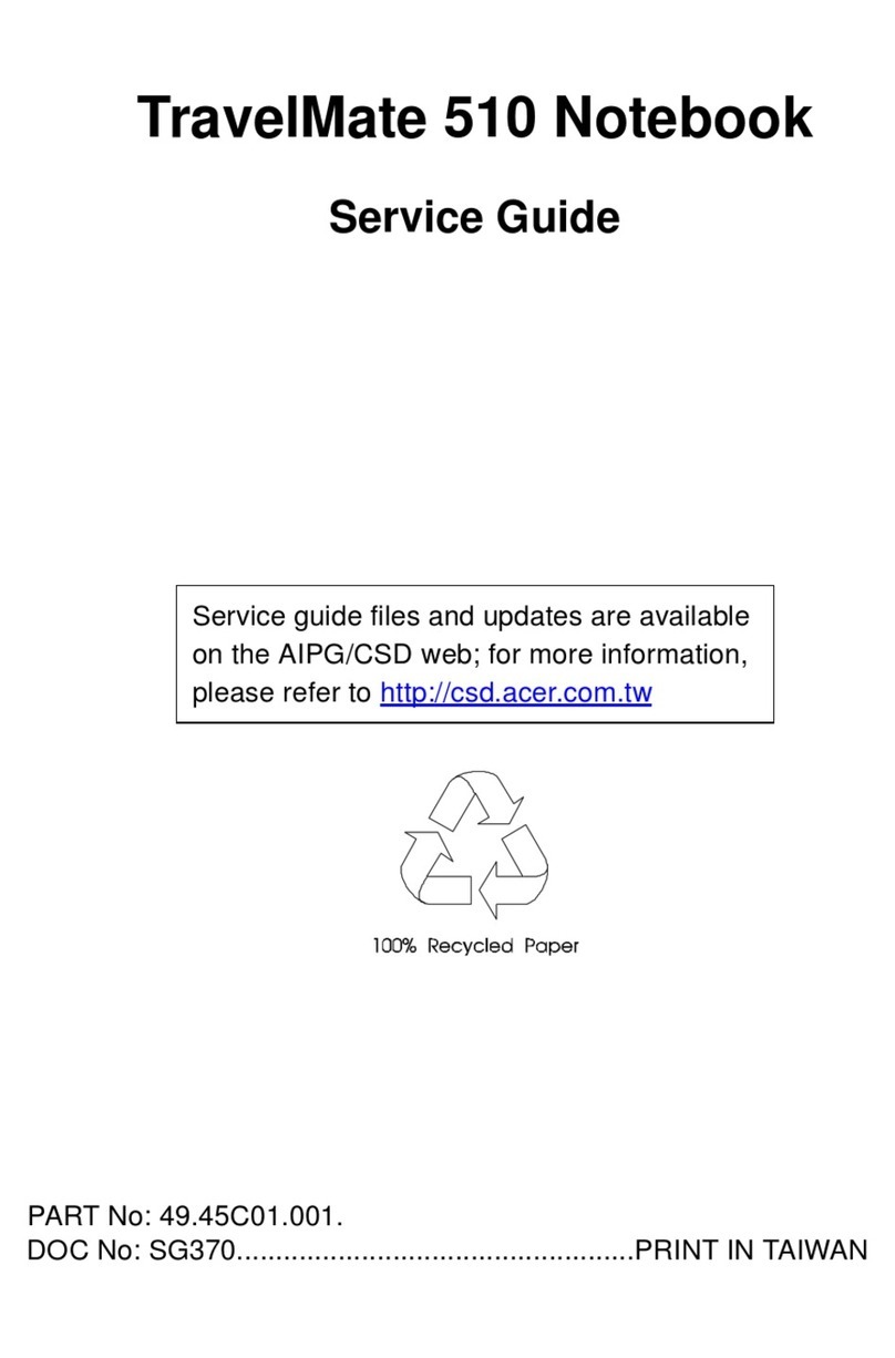 Acer TravelMate 510 User manual