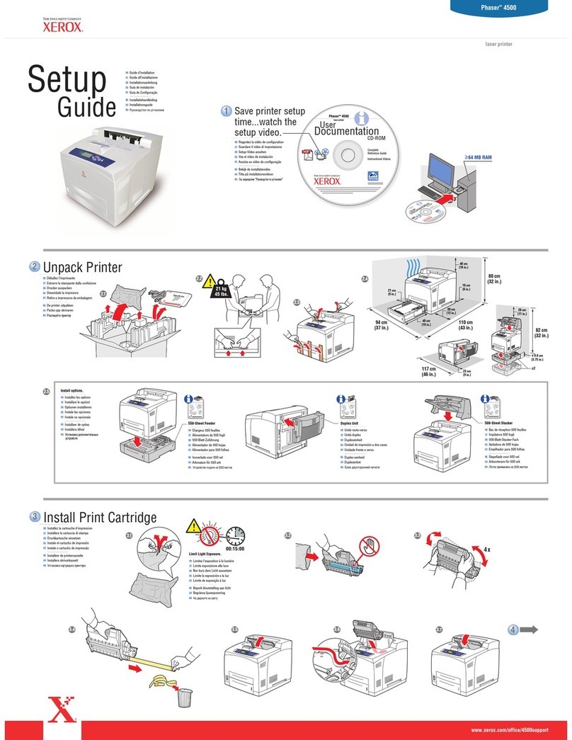 Xerox Phaser 4500N User manual
